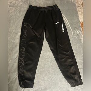 Nike Black Dri-FIT Pants with White Accents